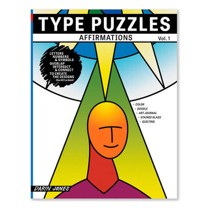 Type Puzzles Affirmations, Vol. 1 art book by Darin Jones