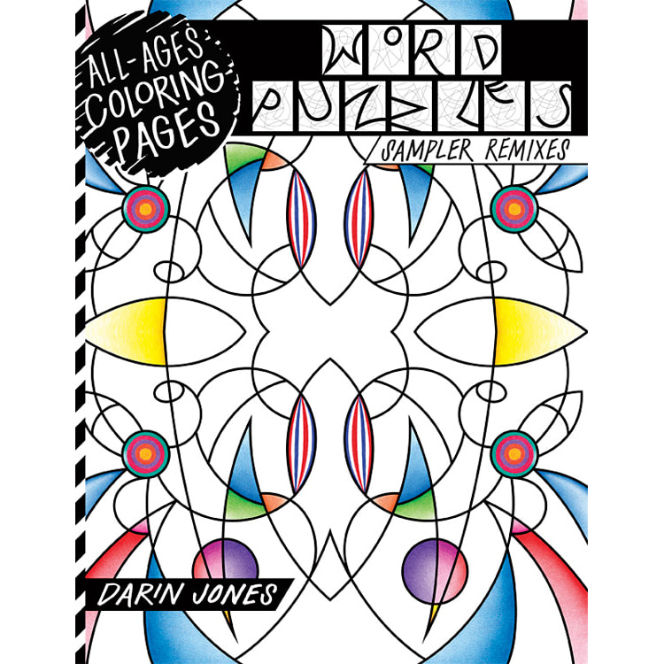 All-Ages Coloring Pages: Word Puzzles Sampler Remixes